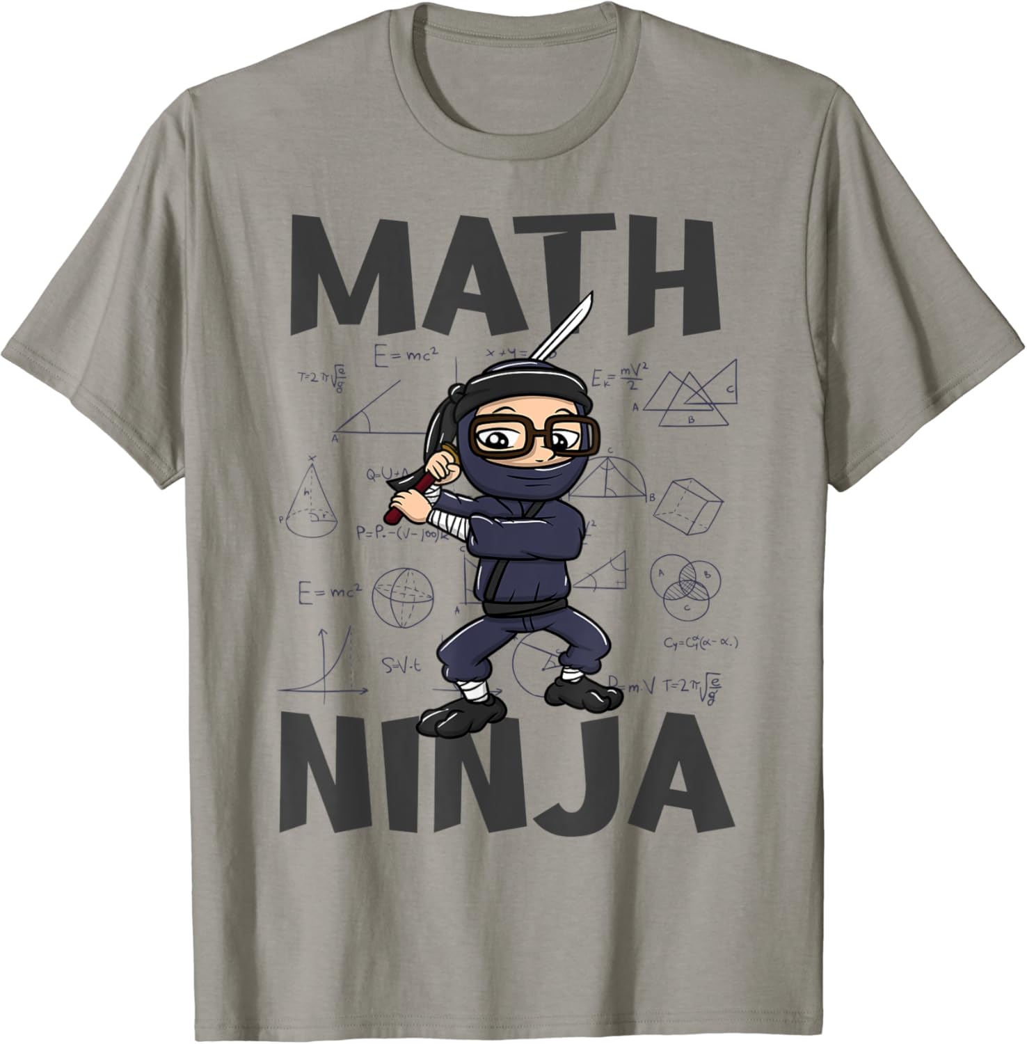 Math Ninja Funny Mathematics Student Teacher T-Shirt : Amazon.co.uk